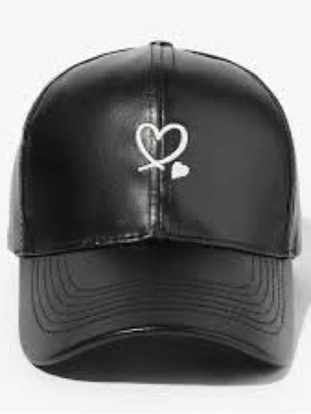 Black Heart-Accent Baseball Cap
